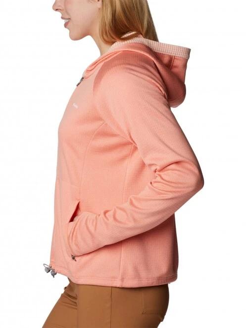 pulover cu gluga pt. femei Columbia Boundless Trek Grid Fleece roz 3