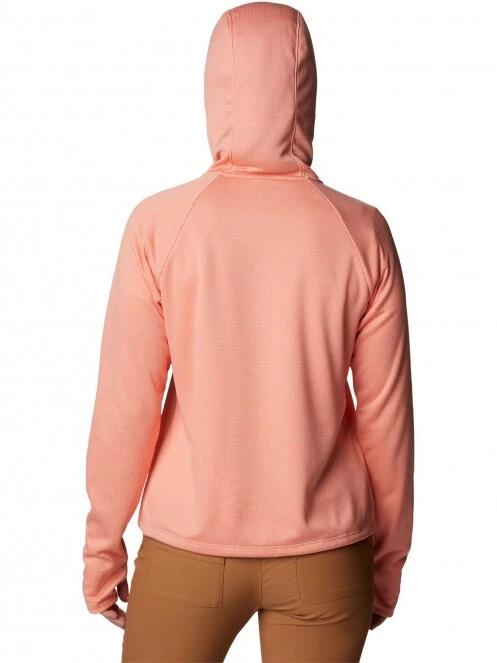 pulover cu gluga pt. femei Columbia Boundless Trek Grid Fleece roz 4