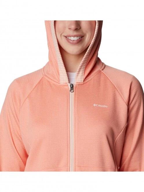 pulover cu gluga pt. femei Columbia Boundless Trek Grid Fleece roz 6