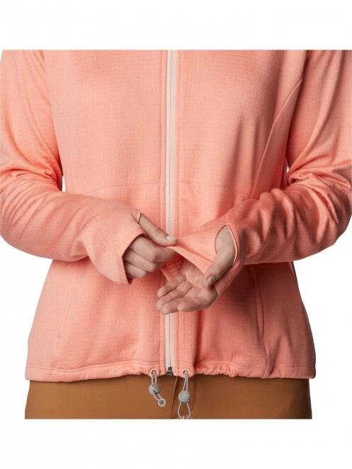 pulover cu gluga pt. femei Columbia Boundless Trek Grid Fleece roz 7