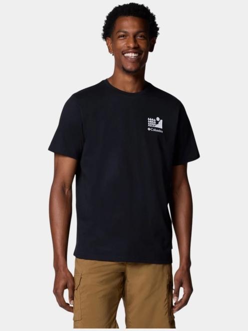 tricou cu maneci scurte pt. barbati Columbia Explorers Canyon Back SS Tee negru 2