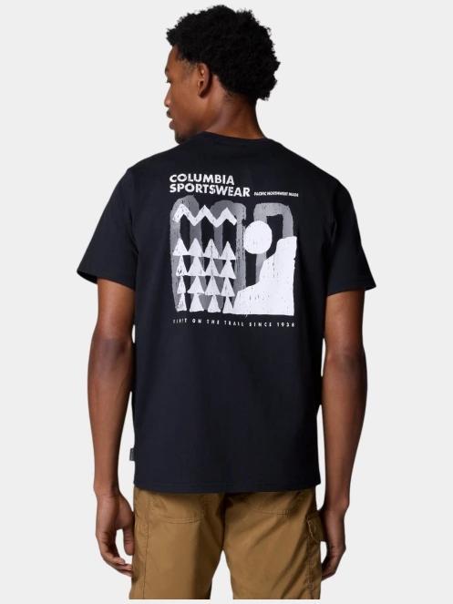 tricou cu maneci scurte pt. barbati Columbia Explorers Canyon Back SS Tee negru 4