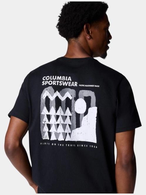 tricou cu maneci scurte pt. barbati Columbia Explorers Canyon Back SS Tee negru 6