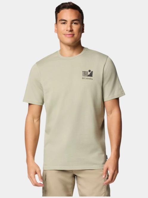 tricou cu maneci scurte pt. barbati Columbia Explorers Canyon Back SS Tee verde 2