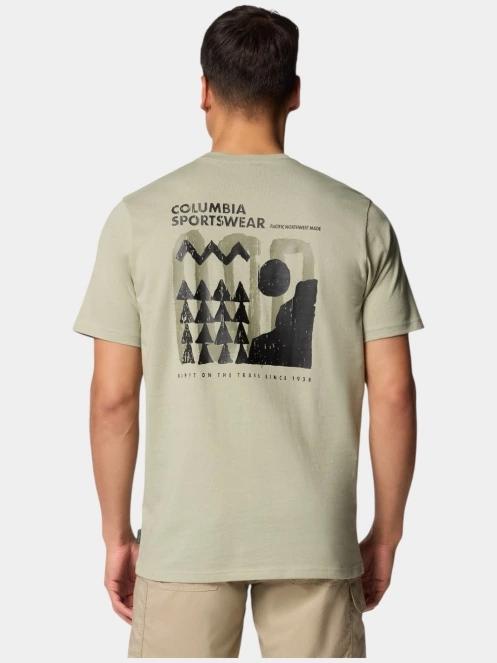 tricou cu maneci scurte pt. barbati Columbia Explorers Canyon Back SS Tee verde 4