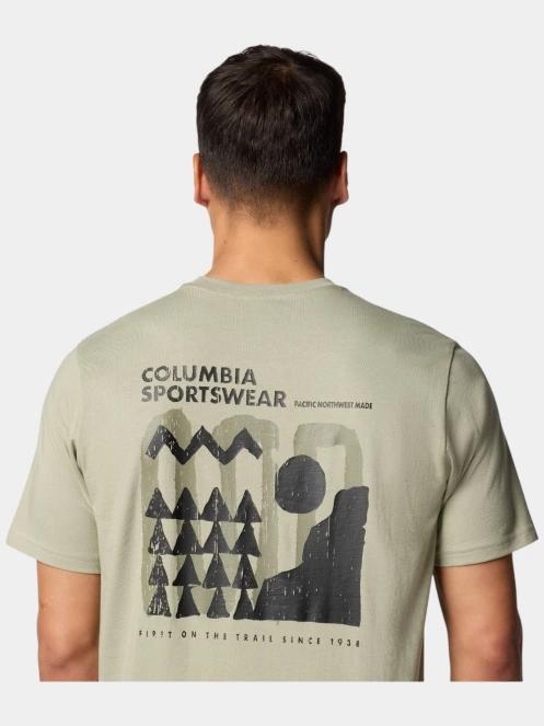 tricou cu maneci scurte pt. barbati Columbia Explorers Canyon Back SS Tee verde 6