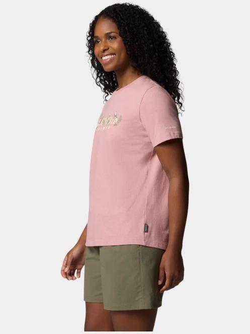 tricou cu maneci scurte pt. femei Columbia Boundless Beauty Logo SS Tee roz 3