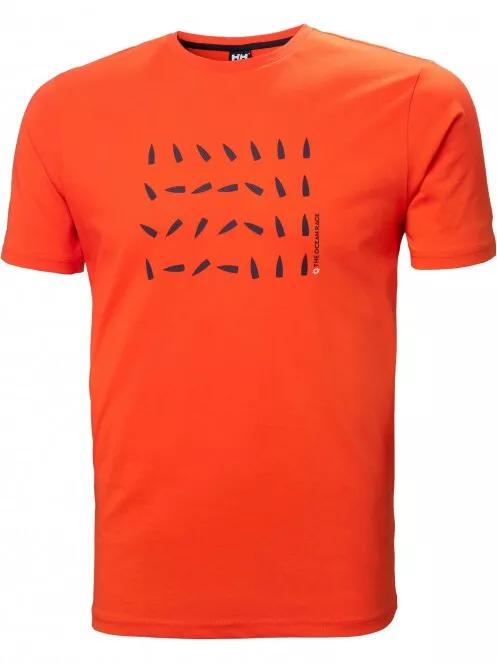 tricou cu maneci scurte pt. barbati Helly Hansen The Ocean Race T-Shirt rosu 2