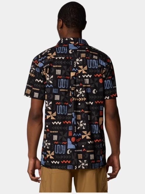 camasa cu maneci scurte pt. barbati Columbia Pine Canyon Short Sleeve Shirt negru 4