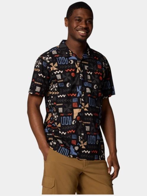 camasa cu maneci scurte pt. barbati Columbia Pine Canyon Short Sleeve Shirt negru 5