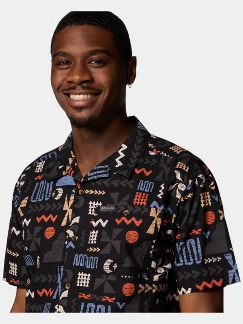 camasa cu maneci scurte pt. barbati Columbia Pine Canyon Short Sleeve Shirt negru 6