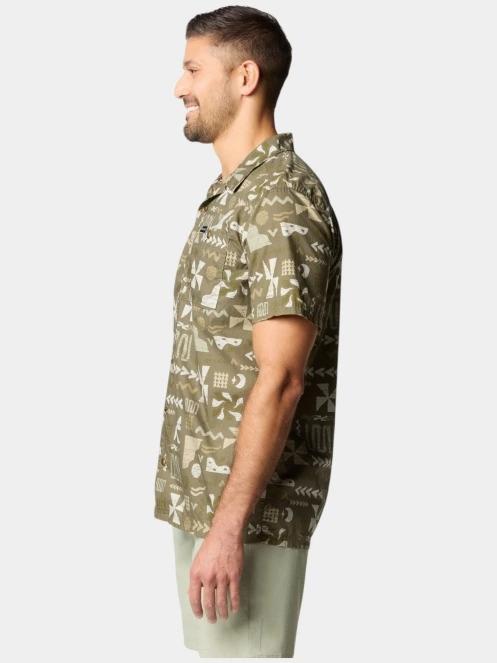 camasa cu maneci scurte pt. barbati Columbia Pine Canyon Short Sleeve Shirt verde 3