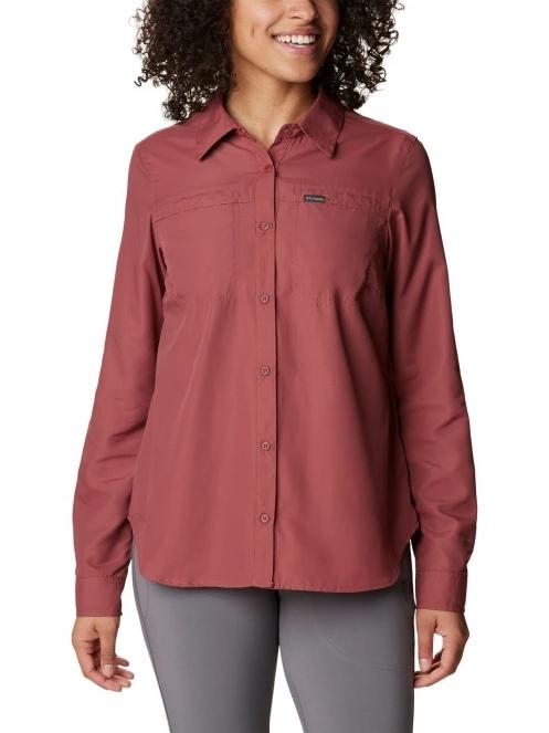 camasa de drumetie pt. femei Columbia Silver Ridge 3.0 Long Sleeve Shirt rosu 2