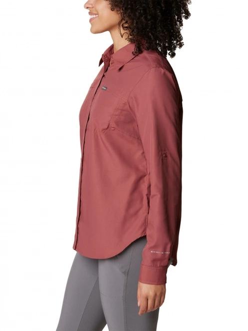 camasa de drumetie pt. femei Columbia Silver Ridge 3.0 Long Sleeve Shirt rosu 3
