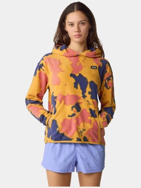 pulover polar pt. femei Mountain Hardwear Microchill Hoody galben 5