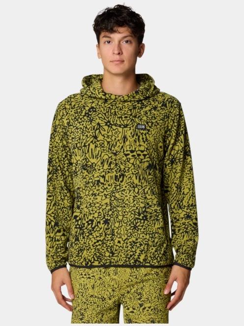 pulover polar pt. barbati Mountain Hardwear Microchill Hoody verde 2
