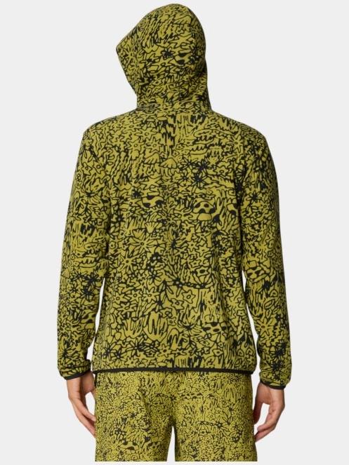pulover polar pt. barbati Mountain Hardwear Microchill Hoody verde 4