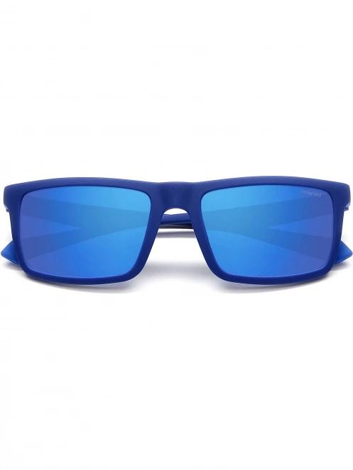 ochelari de soare polarizati pt. barbati Polaroid PLD 2134/S albastru 5