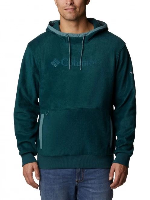 pulover cu gluga pt. barbati Columbia Steens Mountain Hoodie verde 2