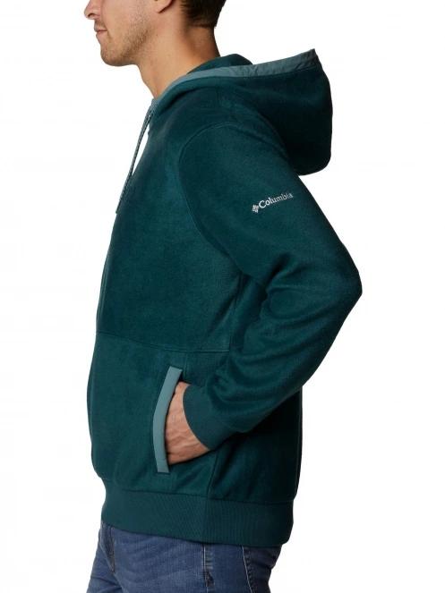 pulover cu gluga pt. barbati Columbia Steens Mountain Hoodie verde 3
