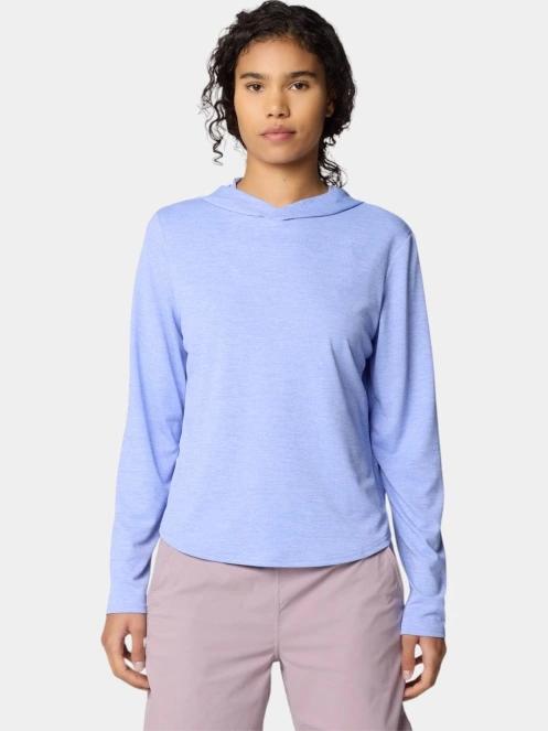 tricou cu maneci lungi, pentru sport pt. femei Mountain Hardwear Sunblocker Long Sleeve Hoody violet 2