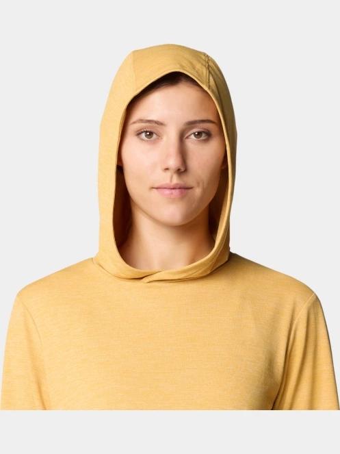 tricou cu maneci lungi, pentru sport pt. femei Mountain Hardwear Sunblocker Long Sleeve Hoody galben 6