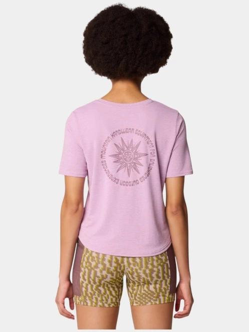 tricou pentru sport, cu maneci scurte pt. femei Mountain Hardwear Sunblocker Short Sleeve violet 4