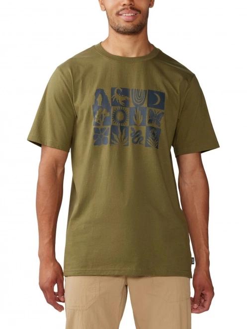 tricou cu maneci scurte pt. barbati Mountain Hardwear Desert Check Short Sleeve verde 2