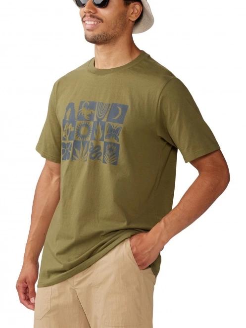 tricou cu maneci scurte pt. barbati Mountain Hardwear Desert Check Short Sleeve verde 6