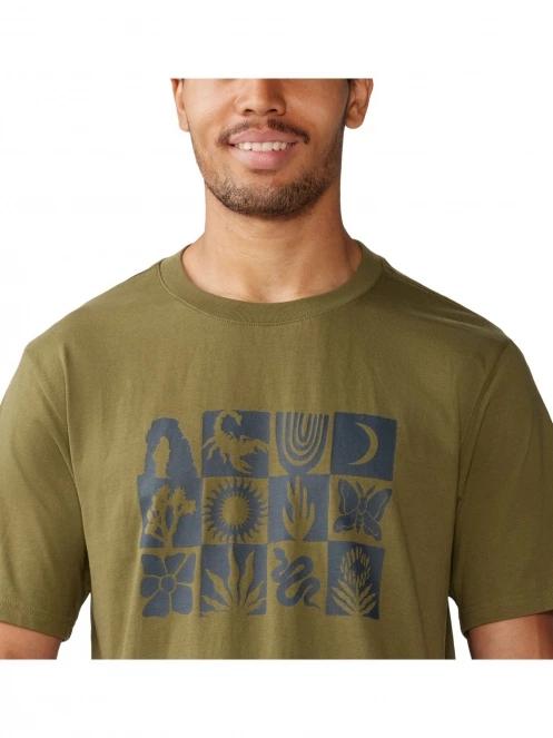 tricou cu maneci scurte pt. barbati Mountain Hardwear Desert Check Short Sleeve verde 7
