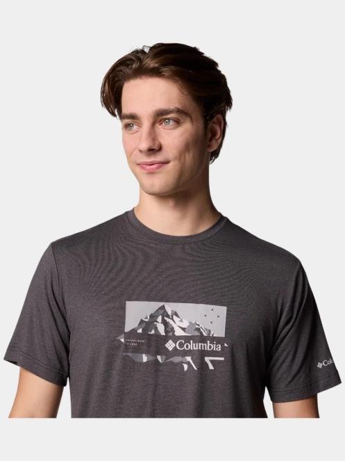 tricou pentru sport, cu maneci scurte pt. barbati Columbia Kwick Hike Graphic SS Tee negru 5