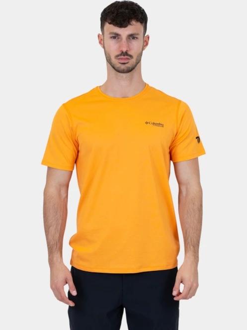 tricou cu maneci scurte pt. barbati Columbia Summit Valley SS Crew rosu 2