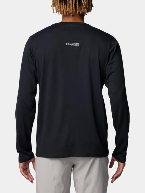 tricou cu maneci lungi, pentru sport pt. barbati Columbia Summit Valley LS Crew negru 4