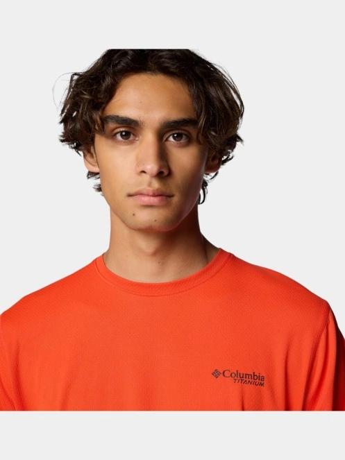 tricou cu maneci lungi, pentru sport pt. barbati Columbia Summit Valley LS Crew rosu 6