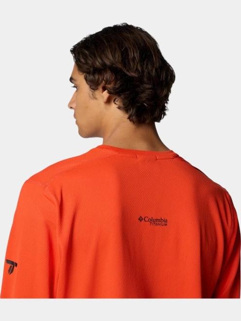 tricou cu maneci lungi, pentru sport pt. barbati Columbia Summit Valley LS Crew rosu 7