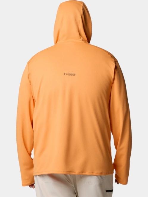 tricou cu maneci lungi, pentru sport pt. barbati Columbia Summit Valley Hoodie portocaliu 4