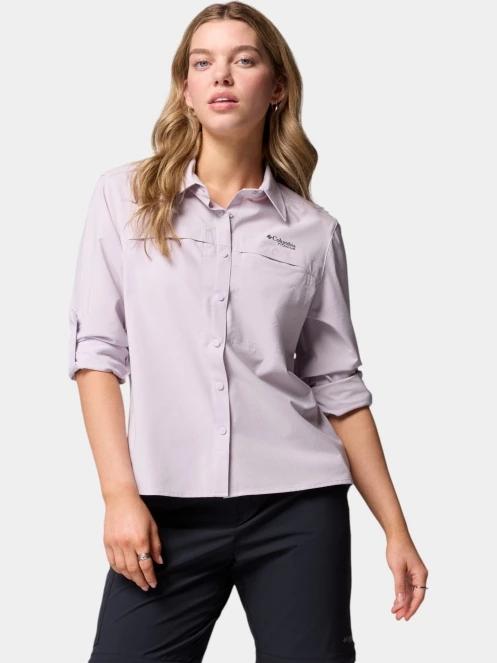 camasa de drumetie cu maneci lungi pt. femei Columbia Summit Valley Woven Long Sleeve Shirt violet 7