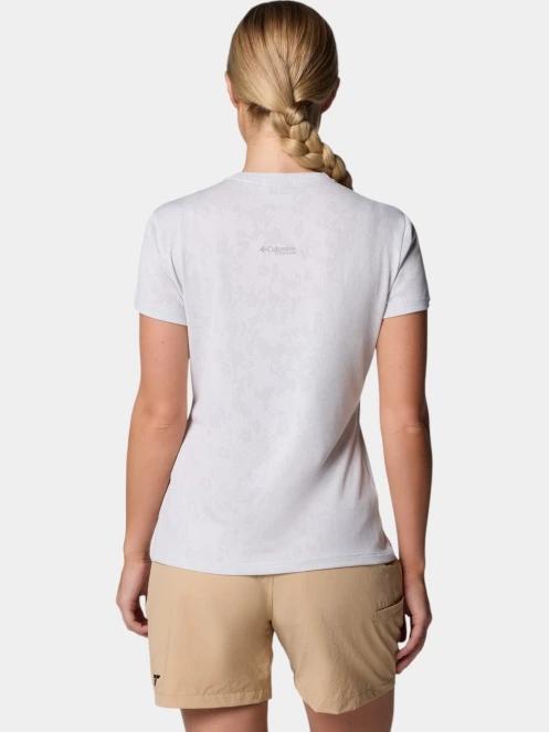 tricou pentru sport, cu maneci scurte pt. femei Columbia Bluebird Canyon Short Sleeve Crew alb 4