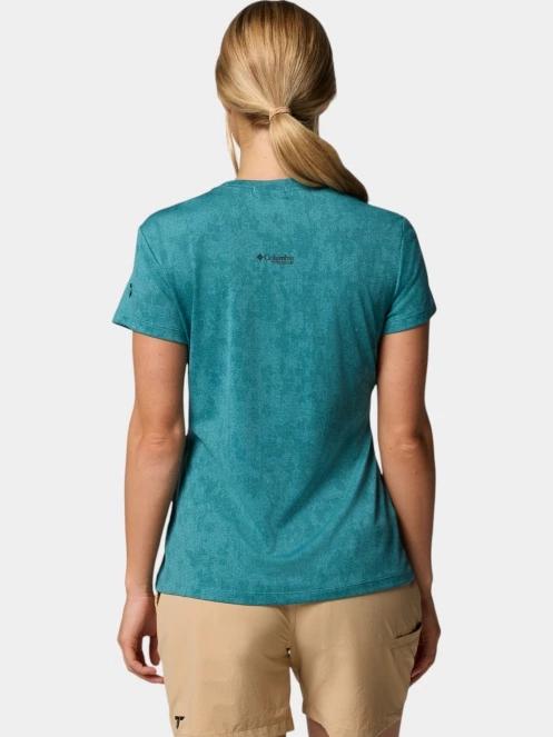 tricou pentru sport, cu maneci scurte pt. femei Columbia Bluebird Canyon Short Sleeve Crew verde 4