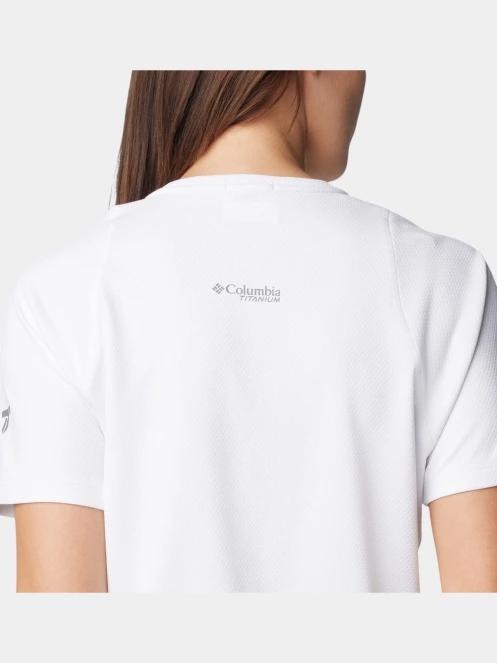 tricou pentru sport, cu maneci scurte pt. femei Columbia Summit Valley Short Sleeve Crew alb 6