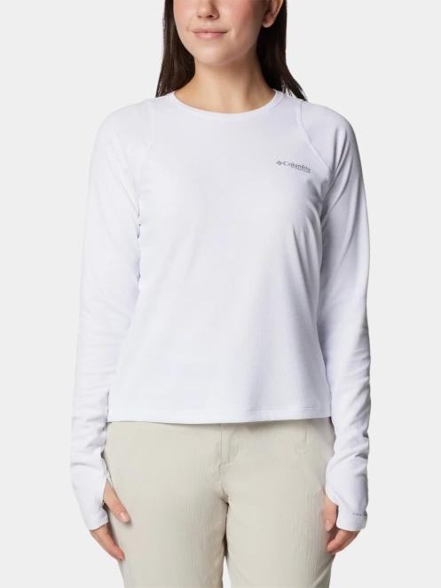 tricou cu maneci lungi, pentru sport pt. femei Columbia Summit Valley Long Sleeve Crew alb 2