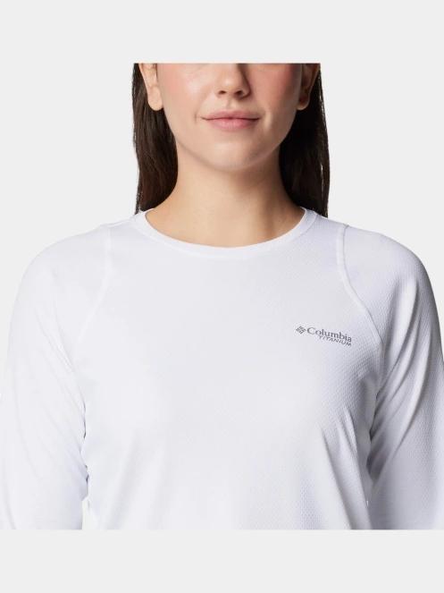 tricou cu maneci lungi, pentru sport pt. femei Columbia Summit Valley Long Sleeve Crew alb 5