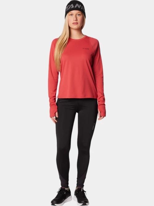 tricou cu maneci lungi, pentru sport pt. femei Columbia Summit Valley Long Sleeve Crew rosu 5