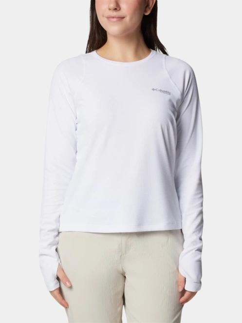 tricou cu maneci lungi, pentru sport pt. femei Columbia Summit Valley Long Sleeve Crew alb 2