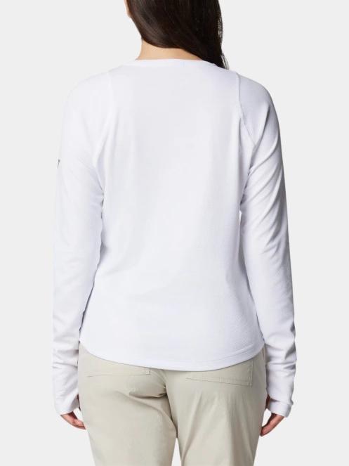 tricou cu maneci lungi, pentru sport pt. femei Columbia Summit Valley Long Sleeve Crew alb 4