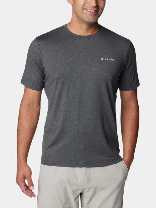 tricou pentru sport, cu maneci scurte pt. barbati Columbia Tech Trail Crew Neck II gri 2