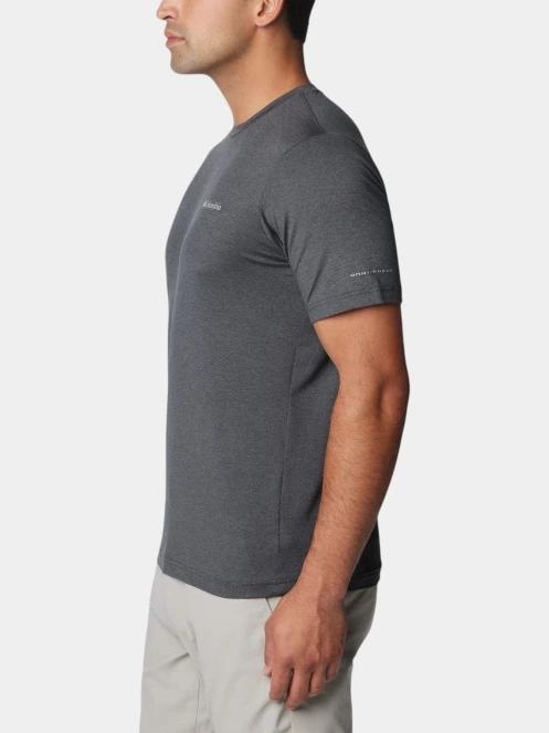 tricou pentru sport, cu maneci scurte pt. barbati Columbia Tech Trail Crew Neck II gri 3