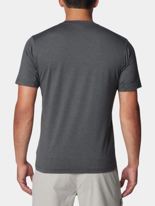 tricou pentru sport, cu maneci scurte pt. barbati Columbia Tech Trail Crew Neck II gri 4