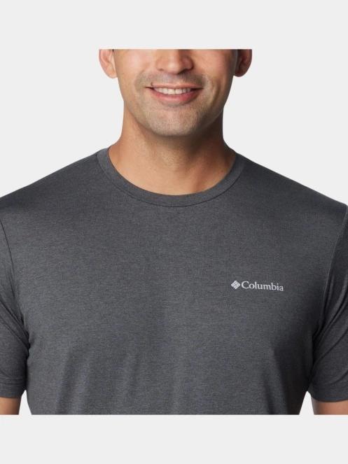 tricou pentru sport, cu maneci scurte pt. barbati Columbia Tech Trail Crew Neck II gri 6