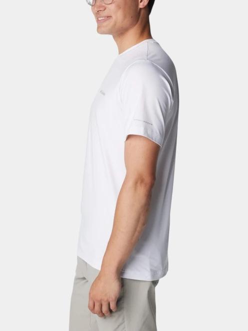 tricou pentru sport, cu maneci scurte pt. barbati Columbia Tech Trail Crew Neck II alb 3